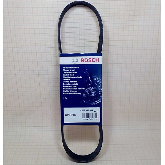 РЕМЕНЬ ГЕНЕРАТОРА BOSCH ВАЗ-21082 6PK698 - 1